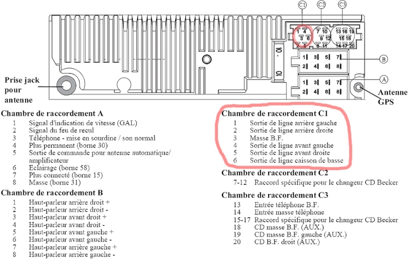 Becker Car Radio Stereo Audio Wiring Diagram Autoradio connector wire